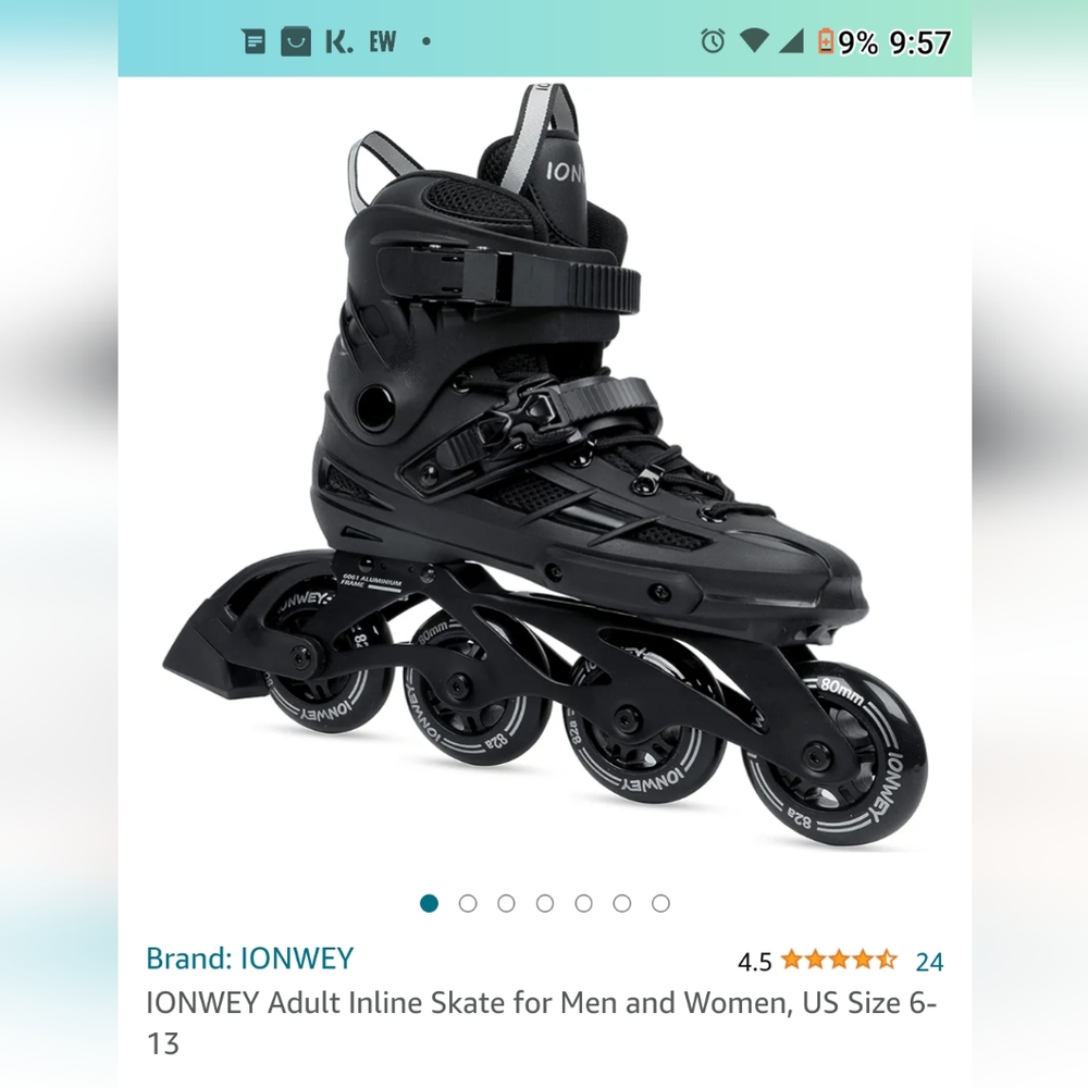 Ionwey men's inline skates size 11